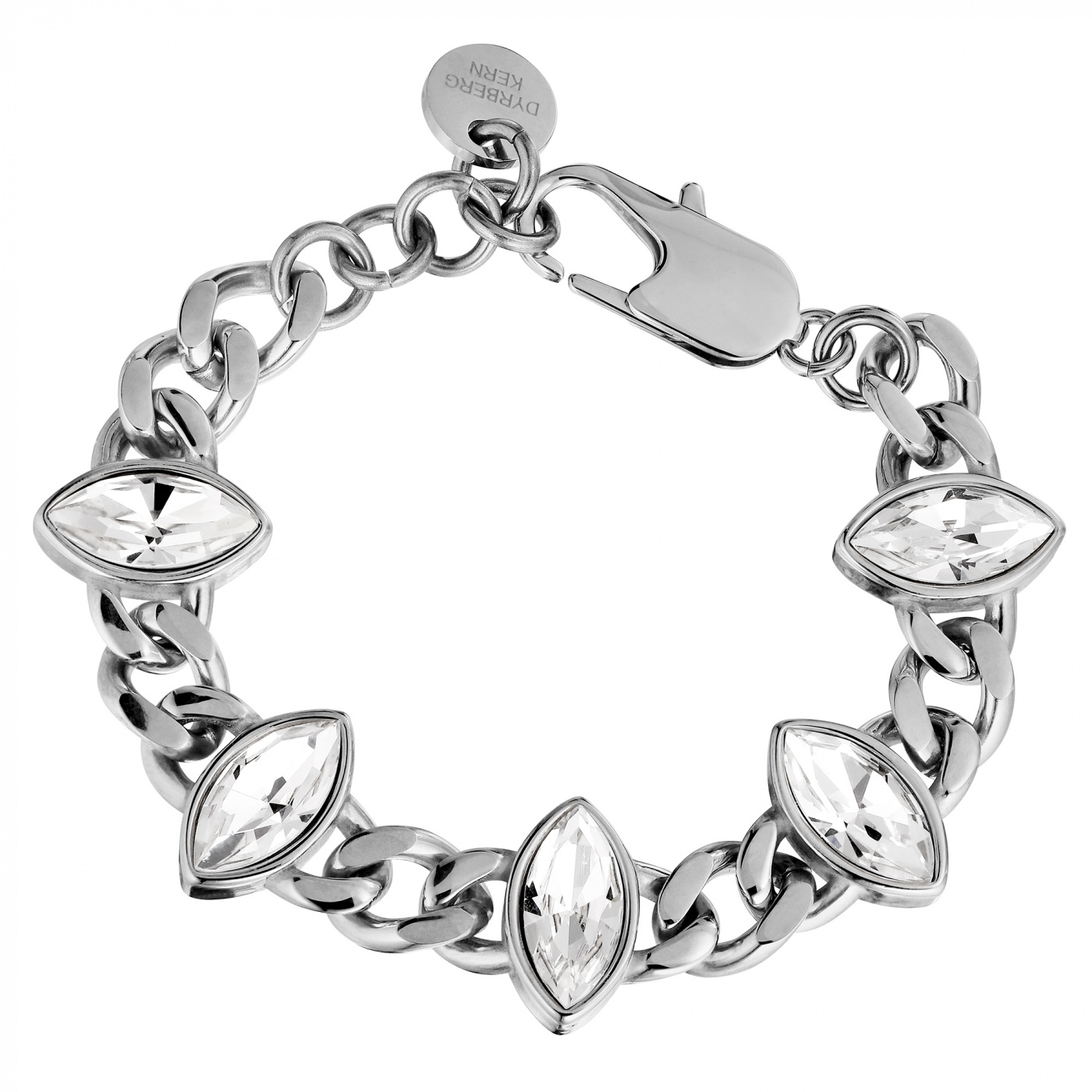 ZELKO SS CRYSTAL Bracelet Silver