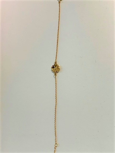 Uppland Armbånd 1 blomma guld 17+2 cm