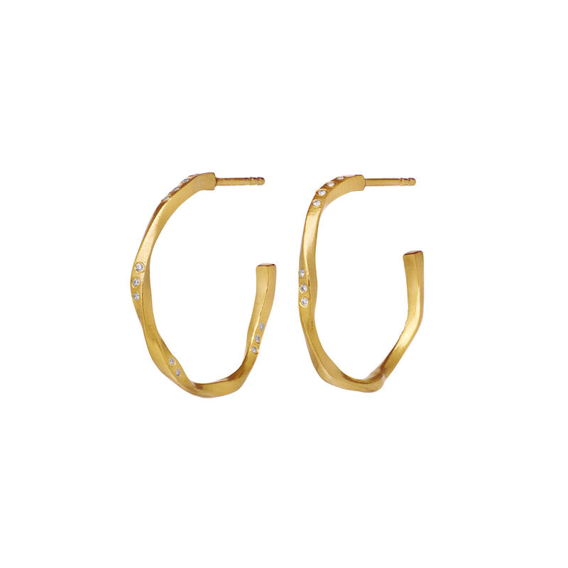 Echo Medium Ørering Guld