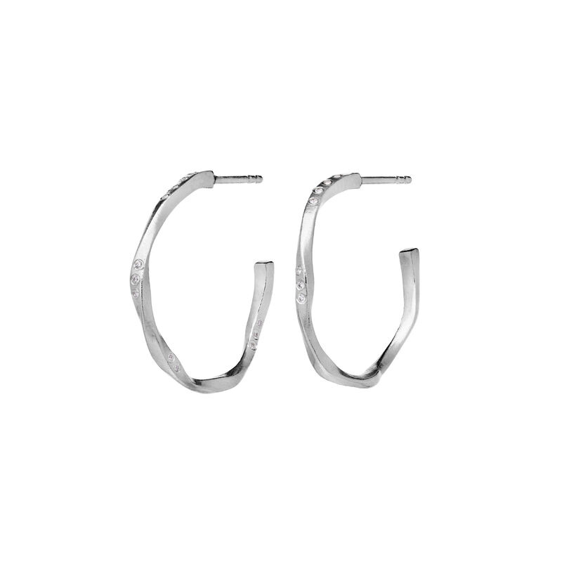 Echo Medium Ørering Sølv