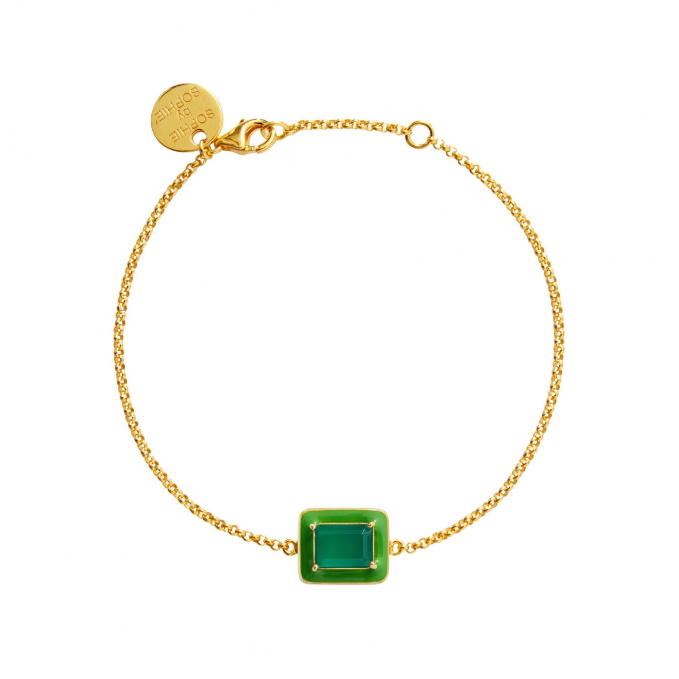 Iris Armbånd green onyx