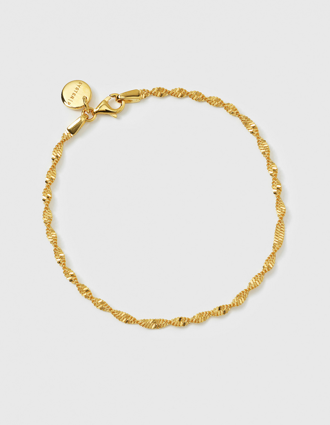 Herringbone Twisted Bracelet Gold L