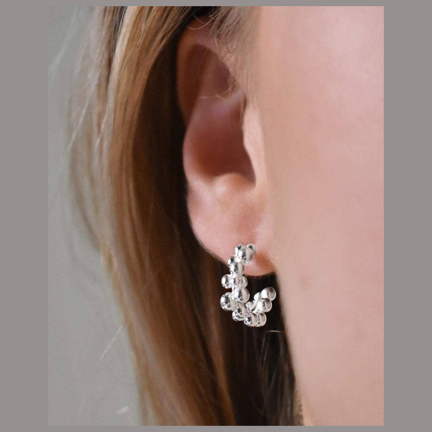 Drops small hoops Sølv