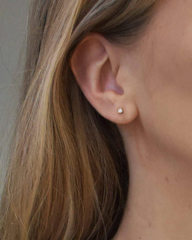 Diamond Sky drop Ørering guld