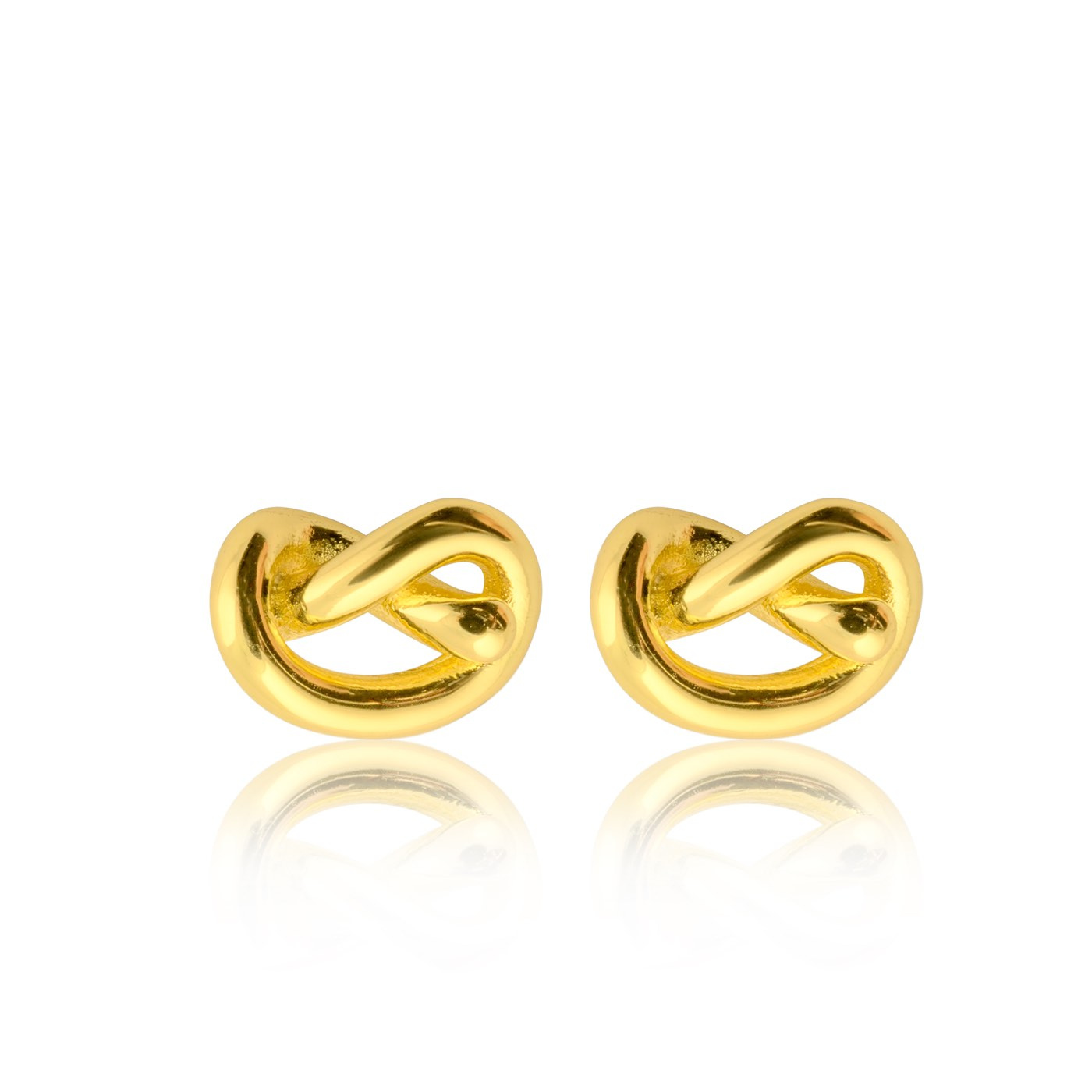 Knot Studs Ørering (guld)