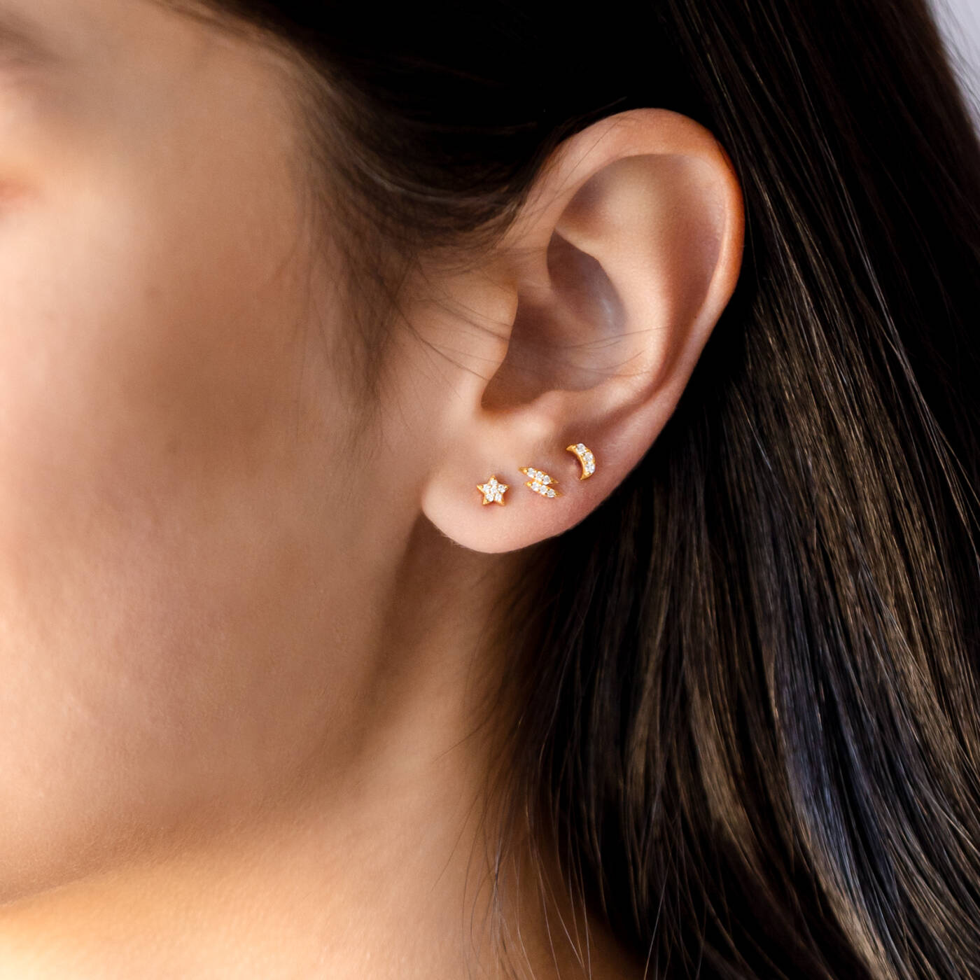 Mini Ørering Collection Cosmos Gold