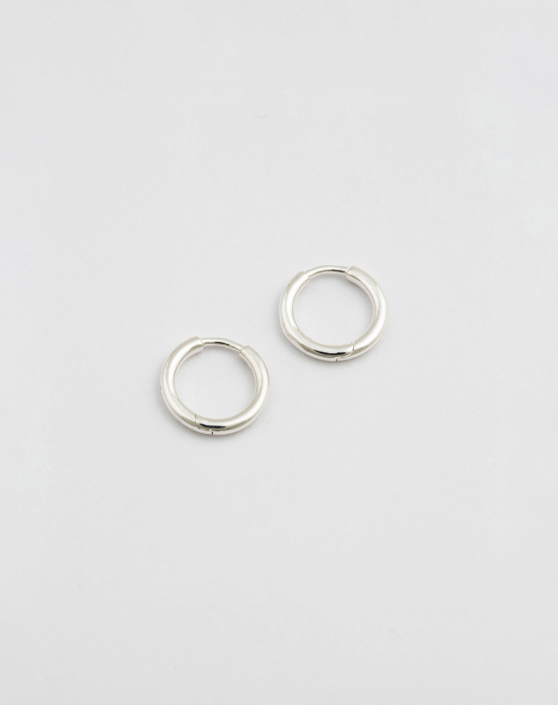 Beloved Fat Small Hoops Silver