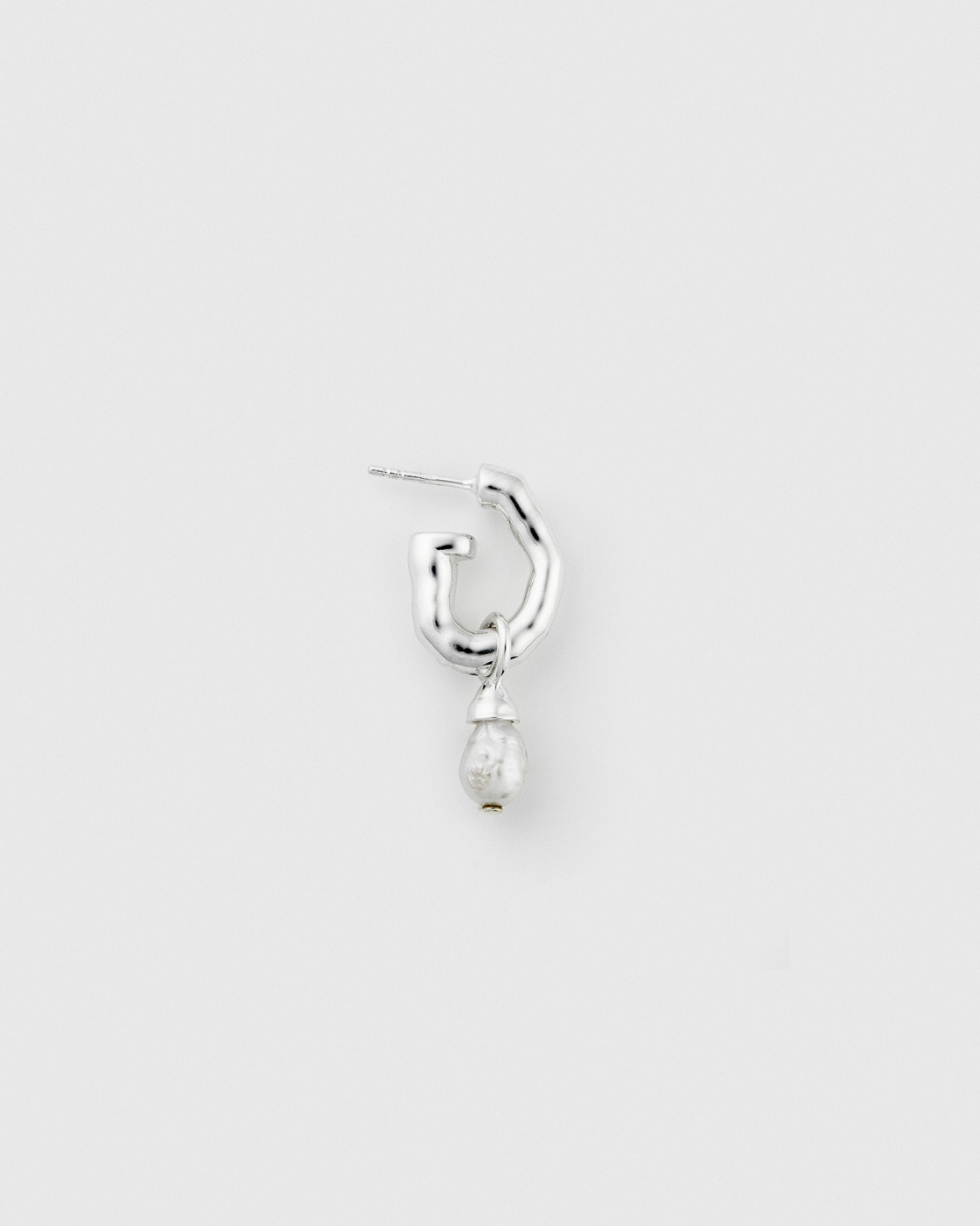 Mary Short Single Earring Silver