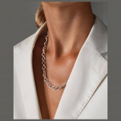Les Amis drop chain Halsketten Sølv
