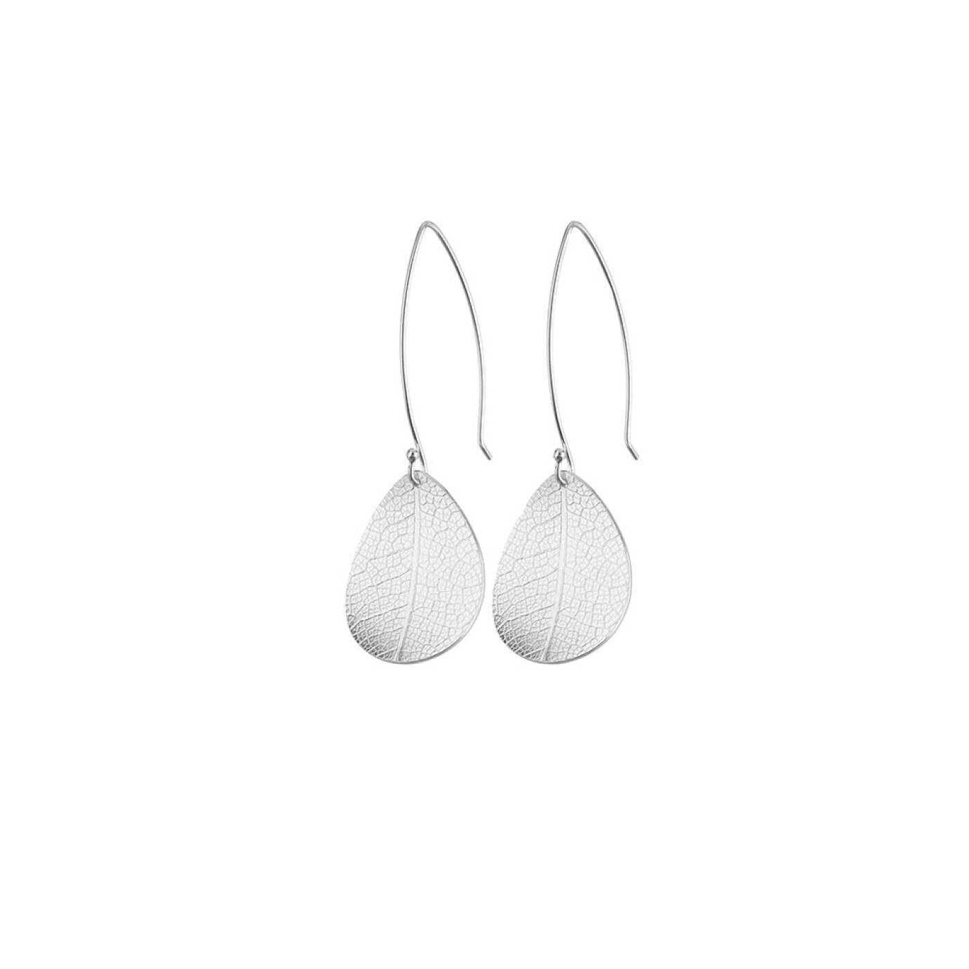 Leaf small Ørering Sølv