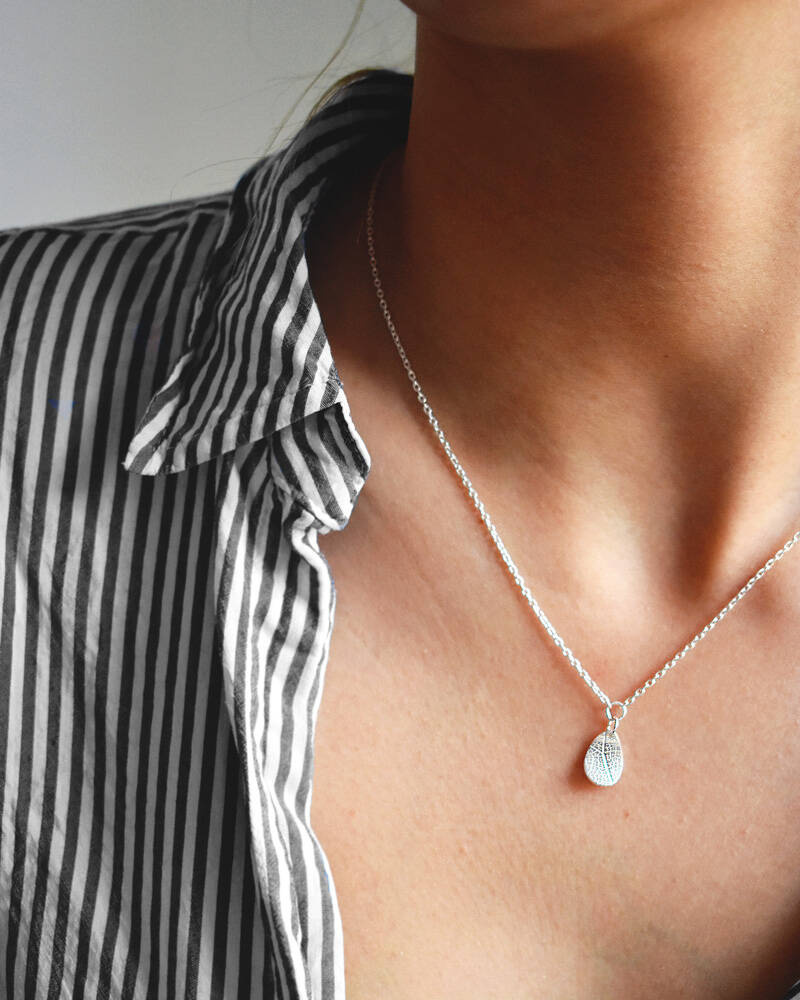 Leaf drop Halsketten Sølv