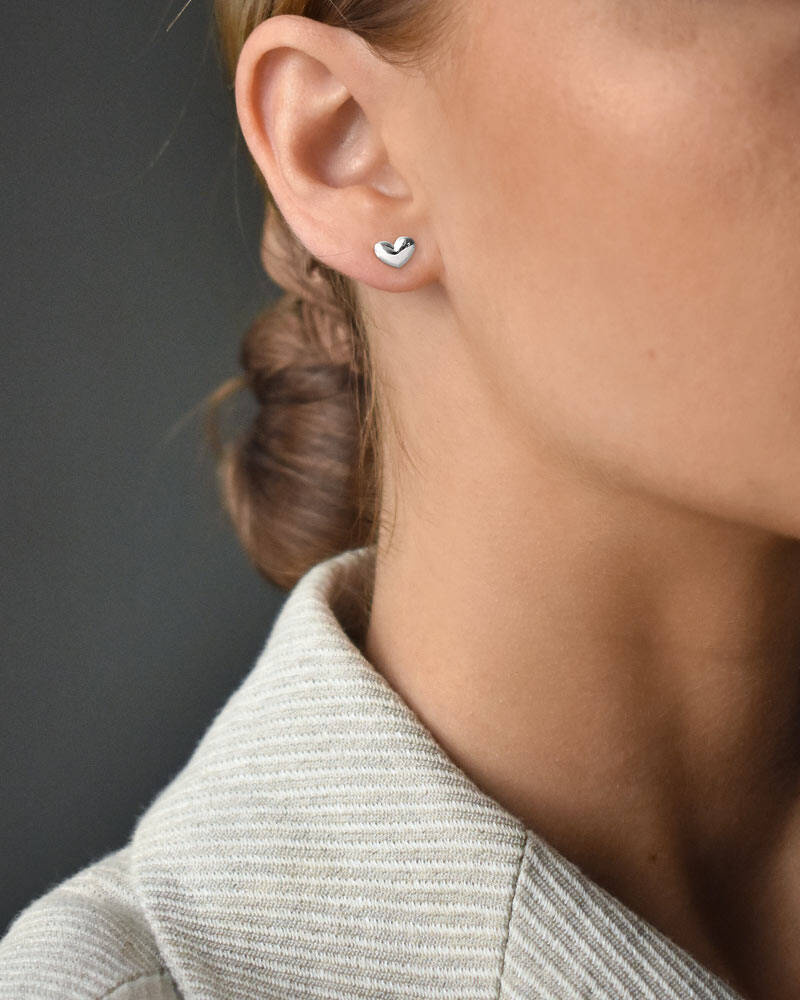 Loving heart medium Ørering Sølv