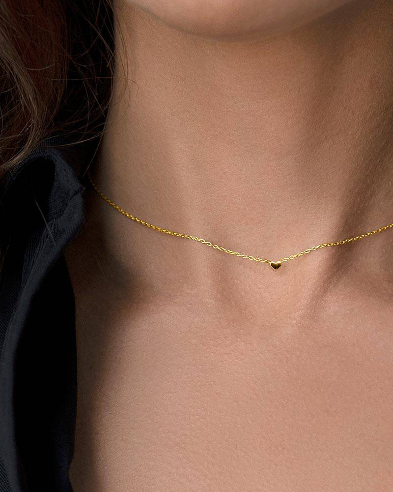 Loving Heart drop Halsketten guld