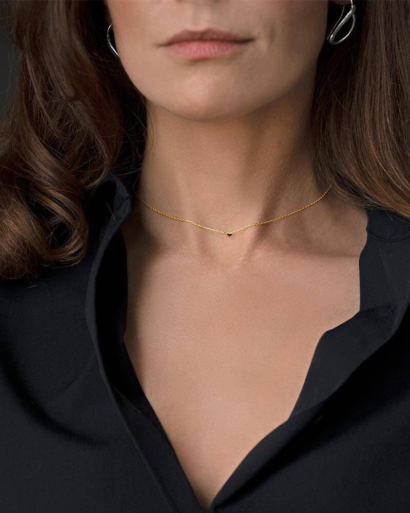 Loving Heart drop Halsketten guld