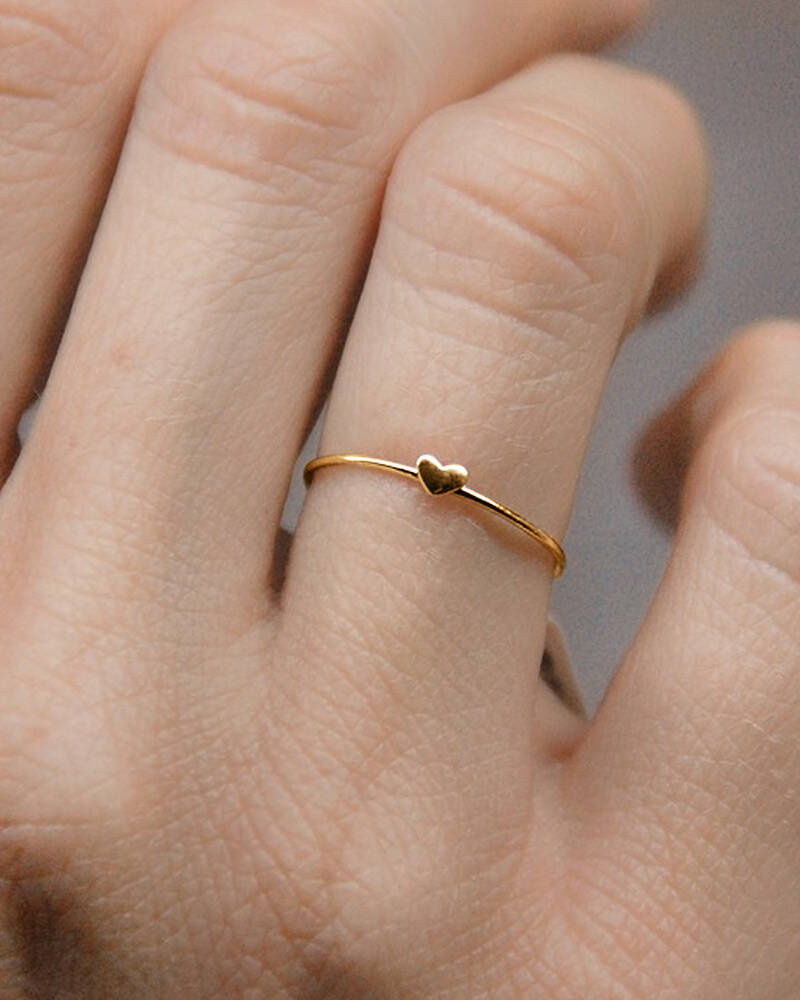 Loving Heart drop ring 16,5 gold