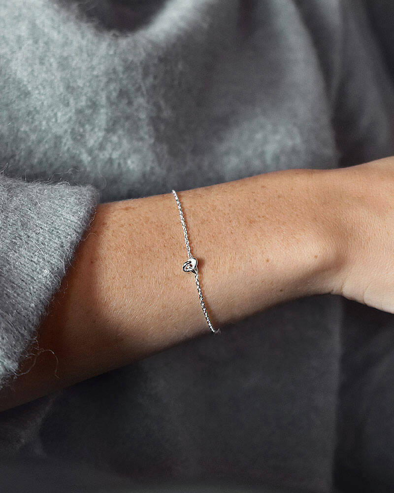 Le knot drop Armbånd Sølv