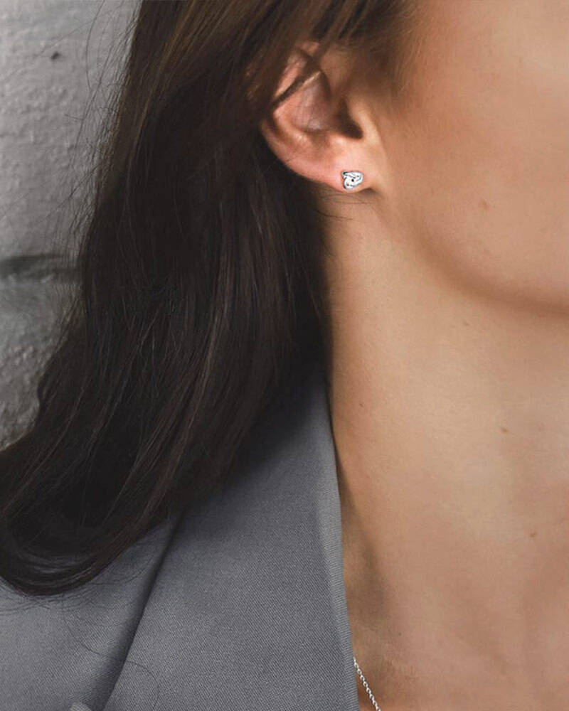 Le knot drop Ørering Sølv