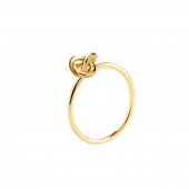 Le knot drop ring guld