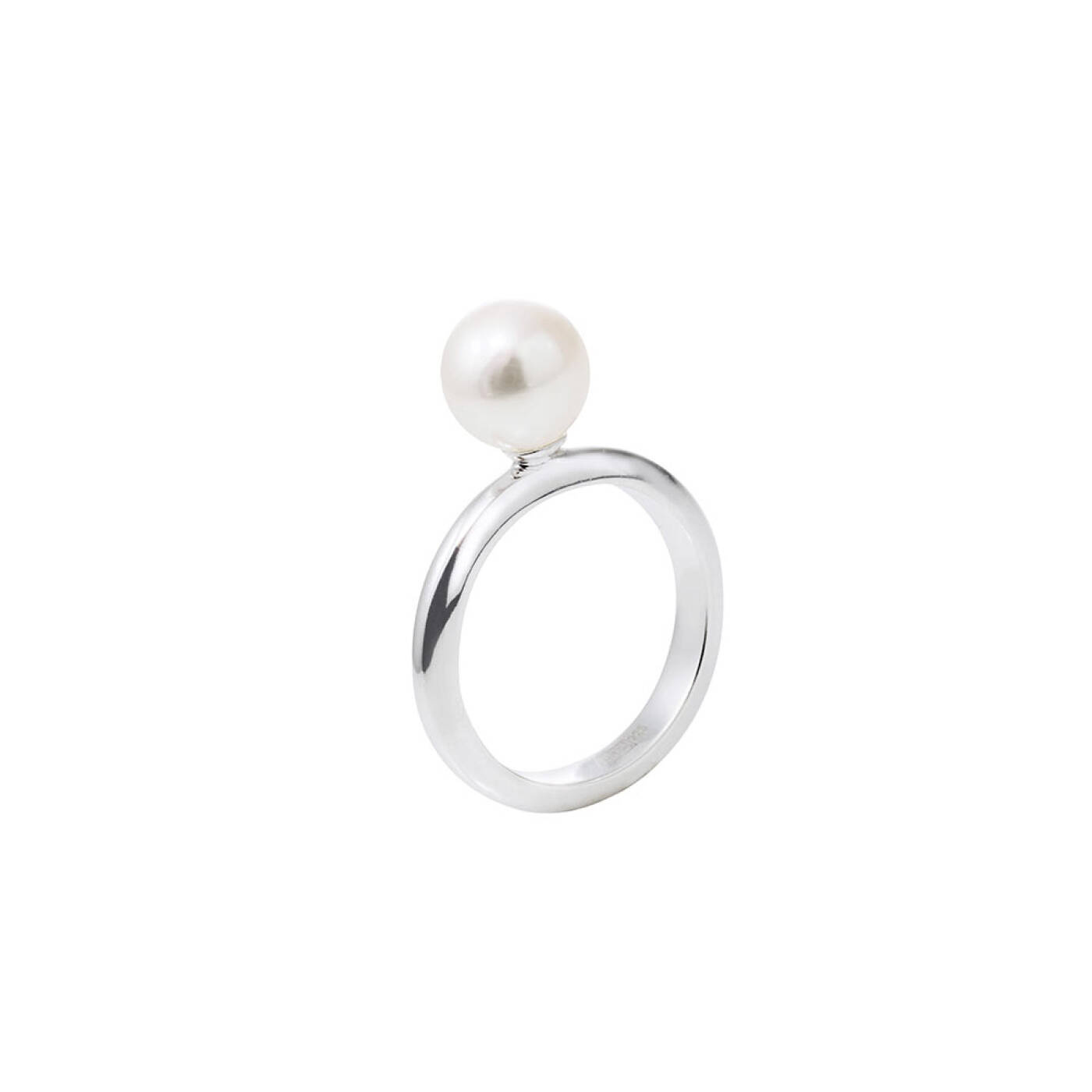 Le pearl ring Sølv