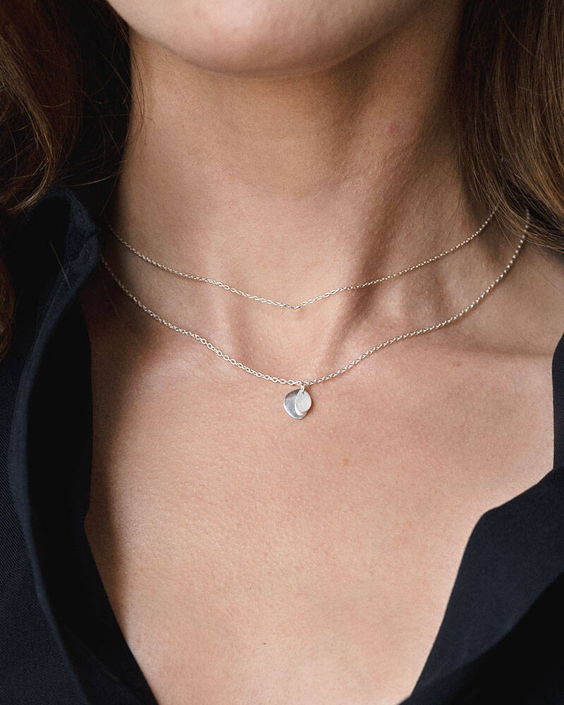 Lakeside drop Halsketten Sølv