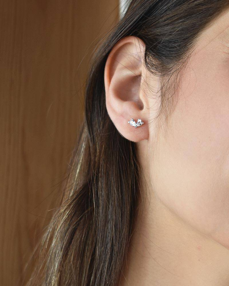 Love Heart Ørering Sølv