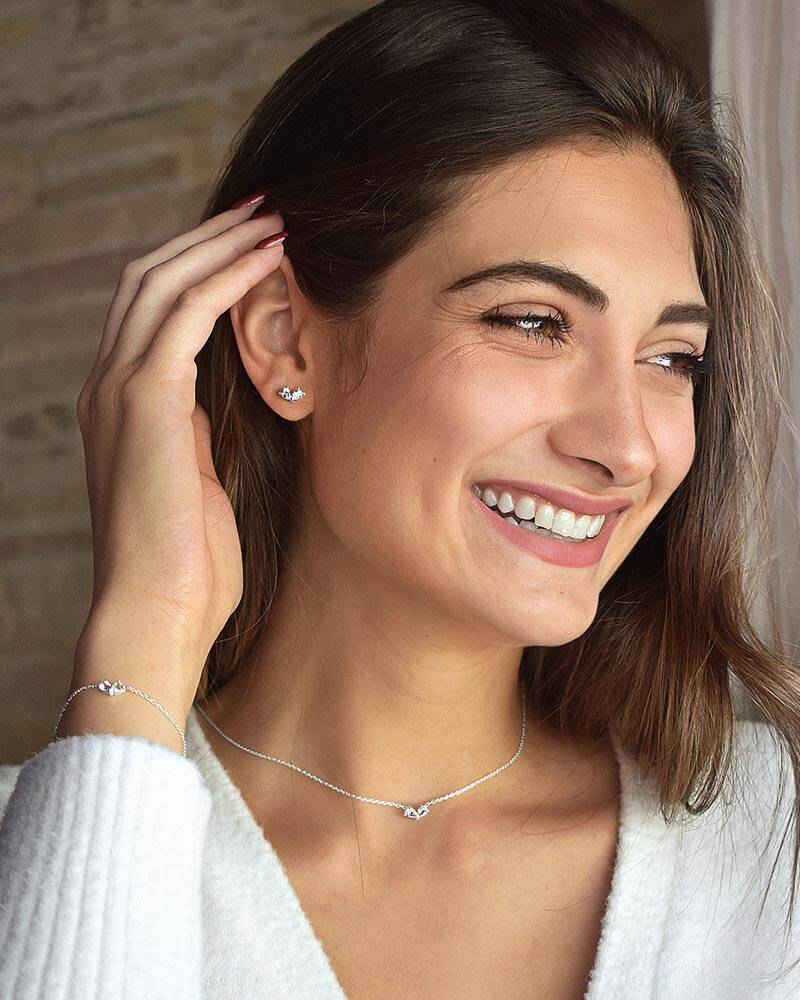 Love Heart Ørering Sølv