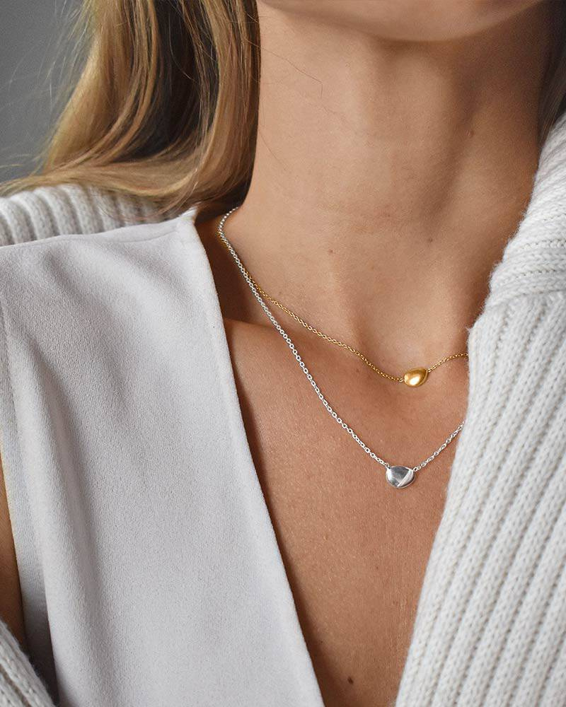 Morning Dew small Halsketten Sølv