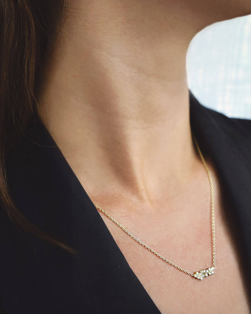 Milky Way single Halsketten guld