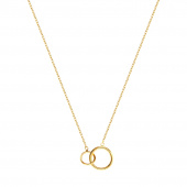 Mini Circle Halskæde (guld) 40-45 cm