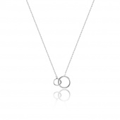 Mini Circle Halskæde (Sølv) 40-45 cm