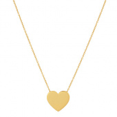 Heart Large Halskæde (guld) 42 cm