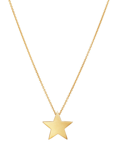 Star Large Halskæde (guld) 42 cm