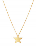 Star Large Halskæde (guld) 42 cm