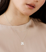 Treasure Shimmer Necklace Silver Multi