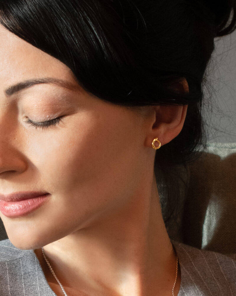 Ocean drop Ørering guld