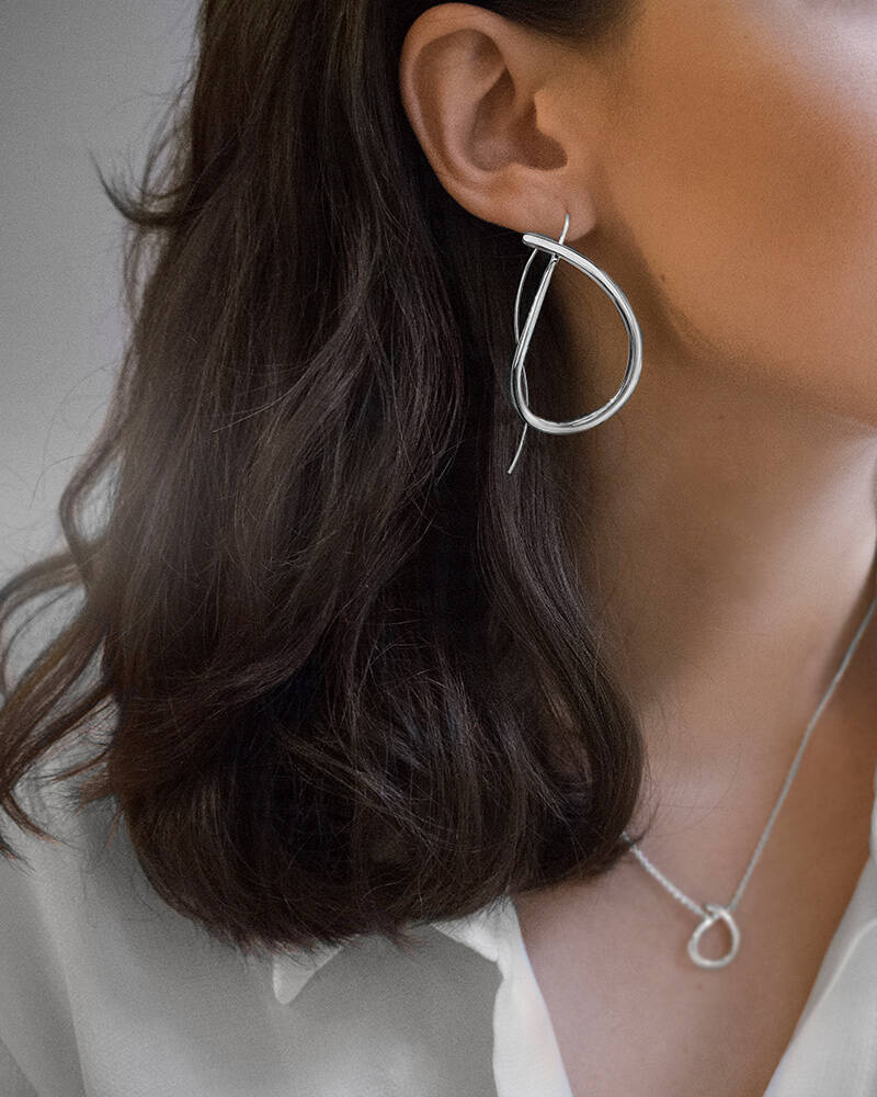 Ocean big Ørering Sølv