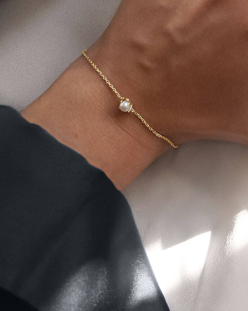 Petite Pearl Armbånd guld