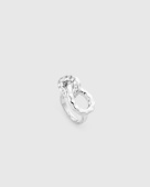 Bolded Hammered Links Ring Silver Bolded Hammered Links Ring Silver