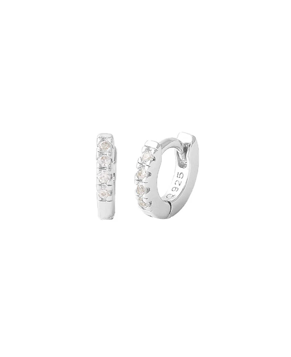 Esta mini Øreringe Silver