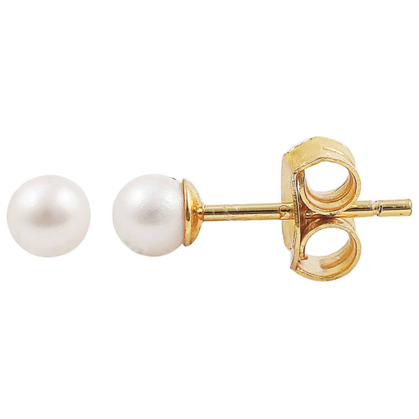 Pearl earsticker Øreringe Guld