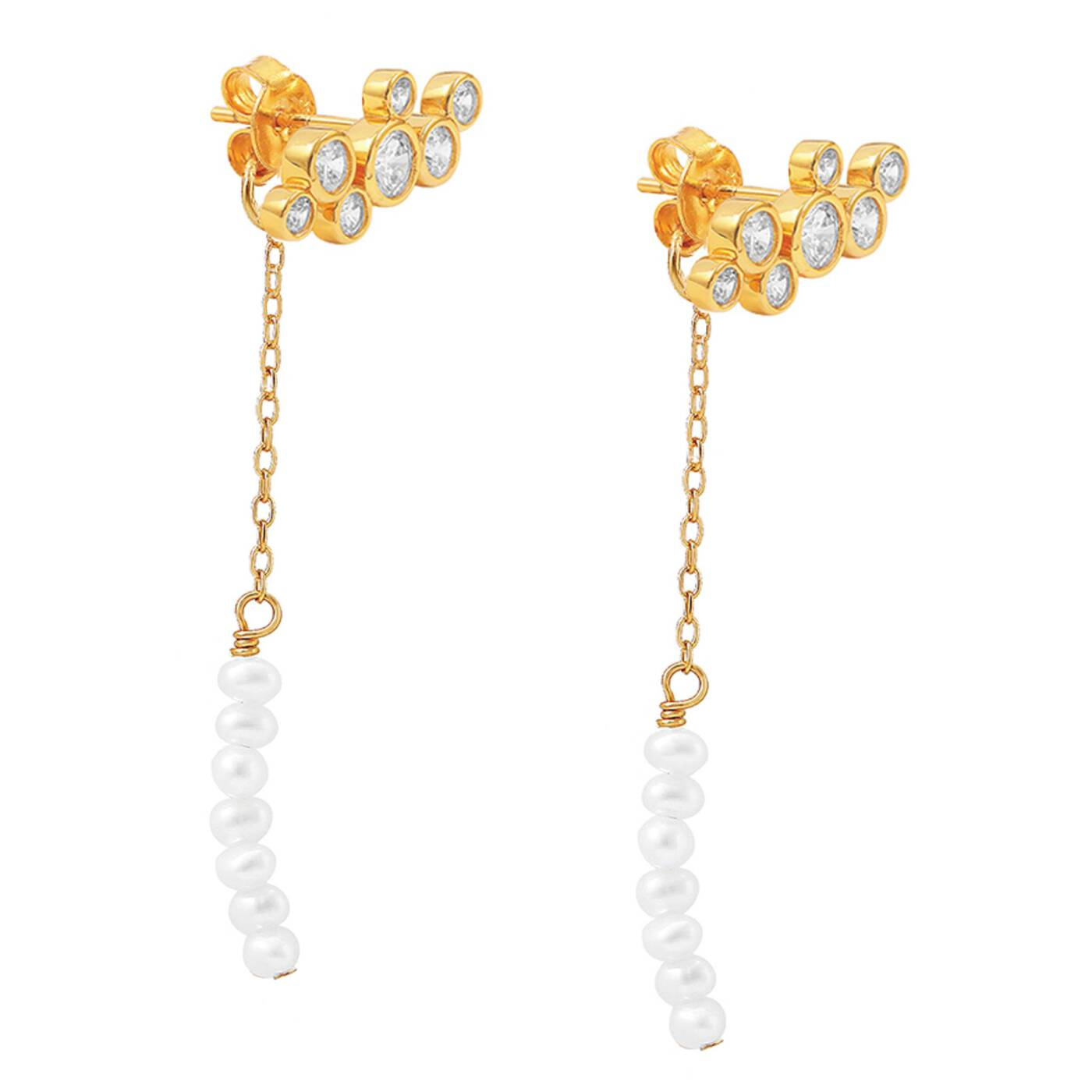 Agnes multi stickers Øreringe Guld