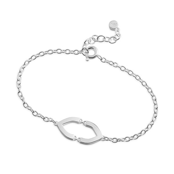 Petal Linked Armbånd Sølv