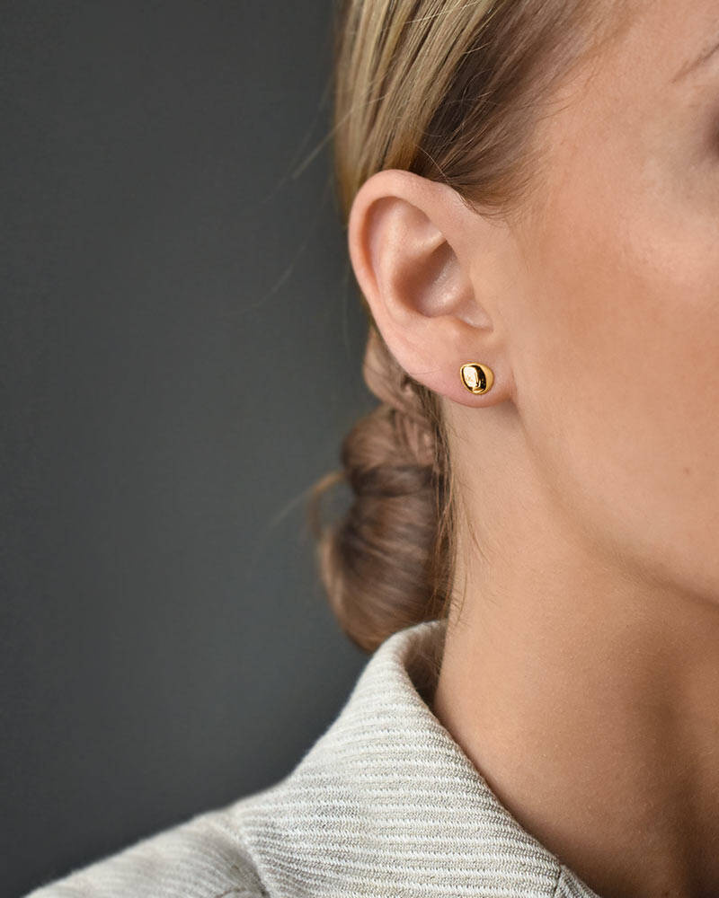 Stardust drop Ørering polished guld