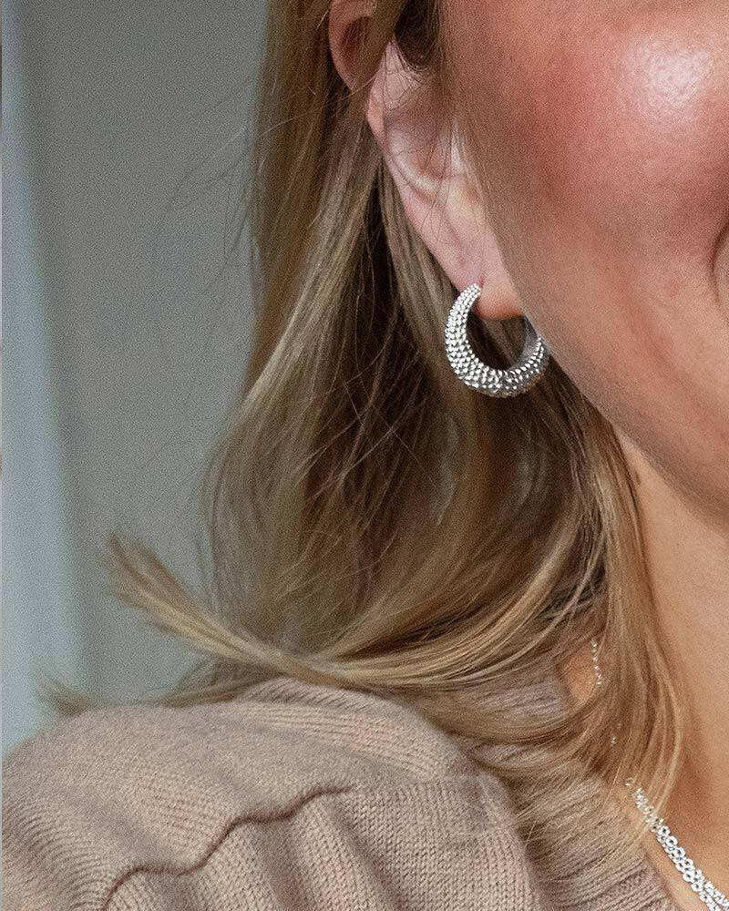 Stardust hoops Sølv
