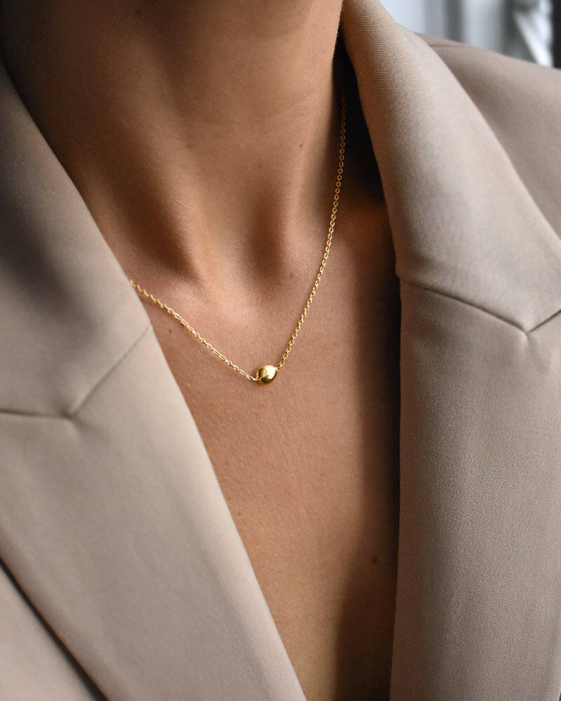 Stardust drop polished Halsketten guld