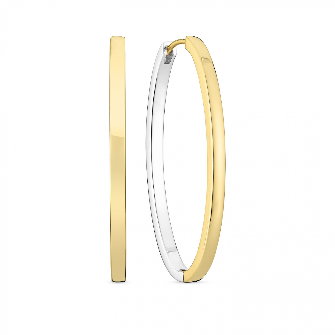 ELLISSE PIANURA MEDIO EARRINGS Silver/Gold