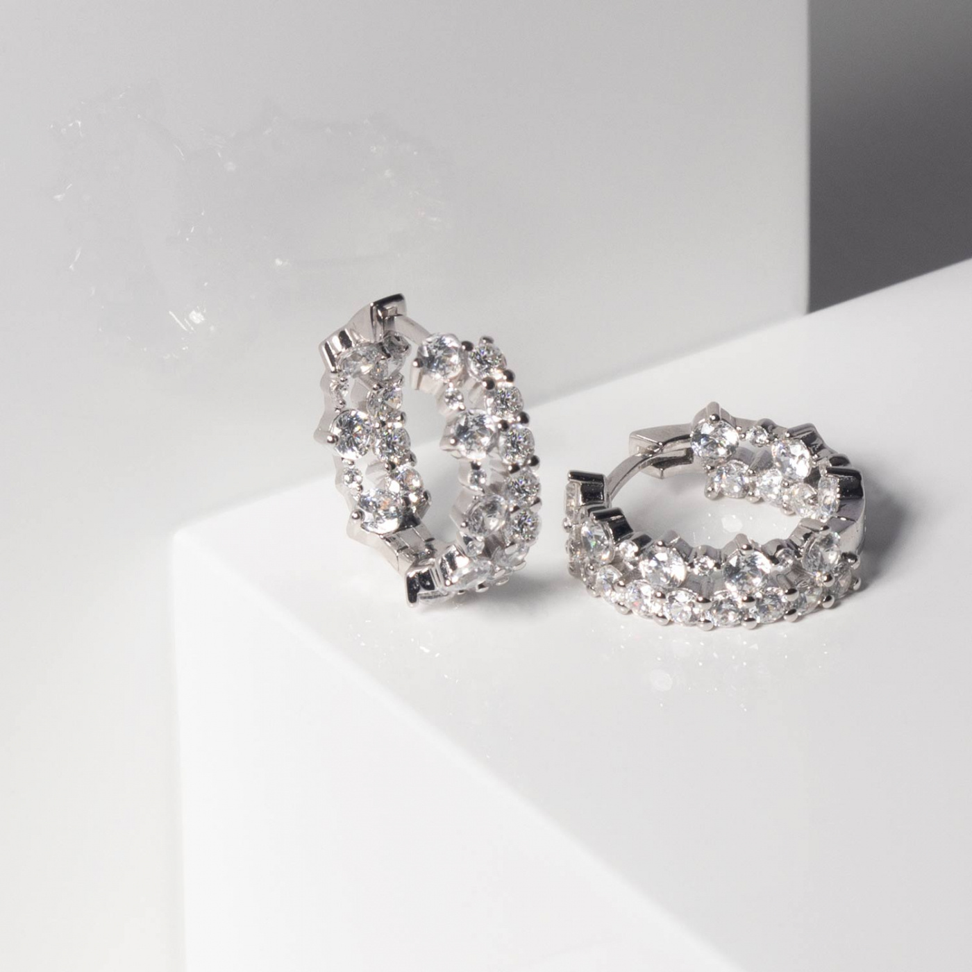 LIVIGNO CREOLO PICCOLO EARRINGS Sølv