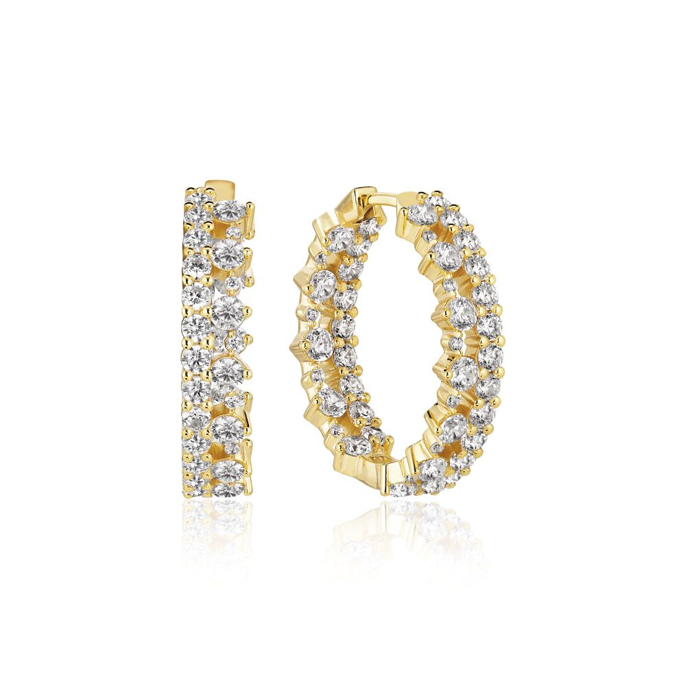 LIVIGNO CREOLO GRANDE EARRINGS Guld