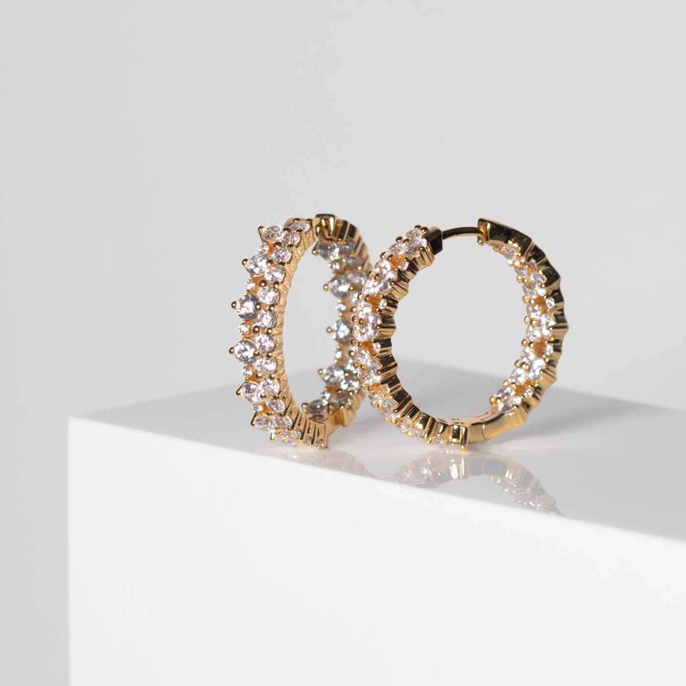 LIVIGNO CREOLO GRANDE EARRINGS Guld