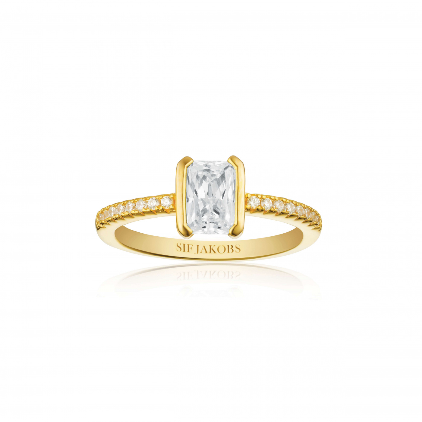 ROCCANOVA PICCOLO Ring Vita Zirkoner Guld